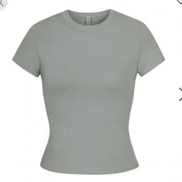 SKIMS Tops - SKIMS Cotton Jersey Tee in Mineral